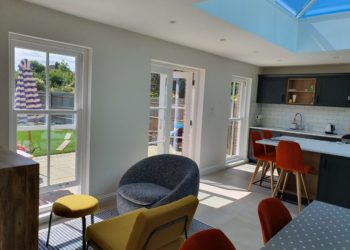 Interior of completed kitchen extension